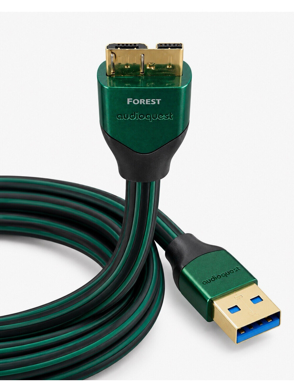 AudioQuest Forest USB 3.0 A to Micro-B Cable 1.5m 4.9ft High Speed Green
